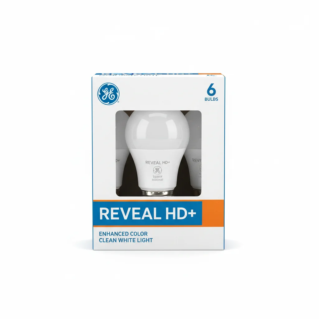 GE Reveal HD+ Color-Enhancing LED Light Bulbs 6-Pack