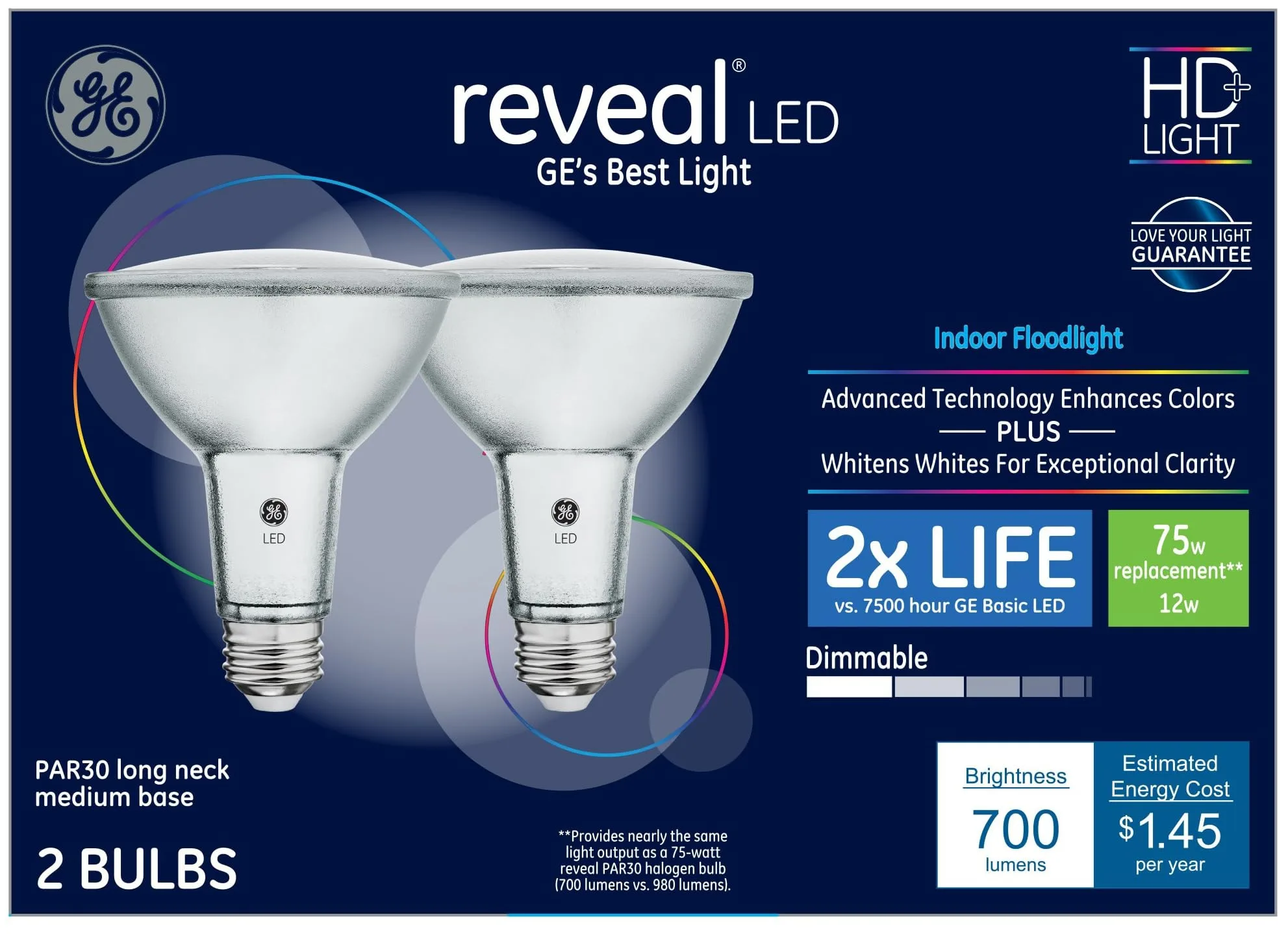 GE Reveal HD+ Color-Enhancing LED Light Bulbs 6-Pack image 3