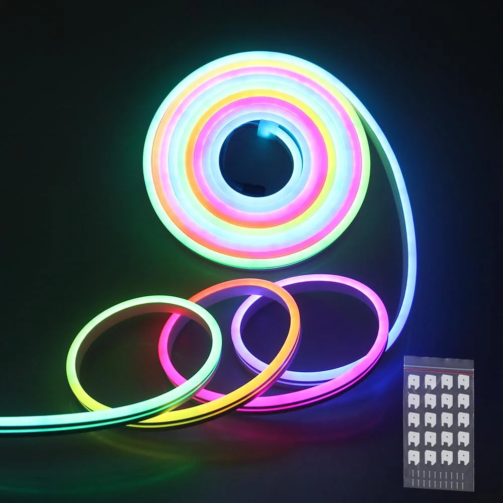 WLED RGBIC Neon Flex LED Strip 16.4ft image 2